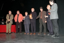 Miguel Littin, con il Premio intitolato a Salvador Allende